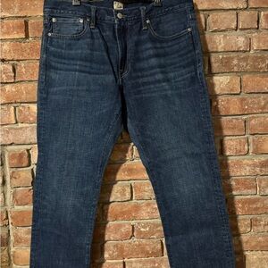J. Crew Dark Indigo Straight Jeans